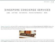 Tablet Screenshot of concierge-sg.com